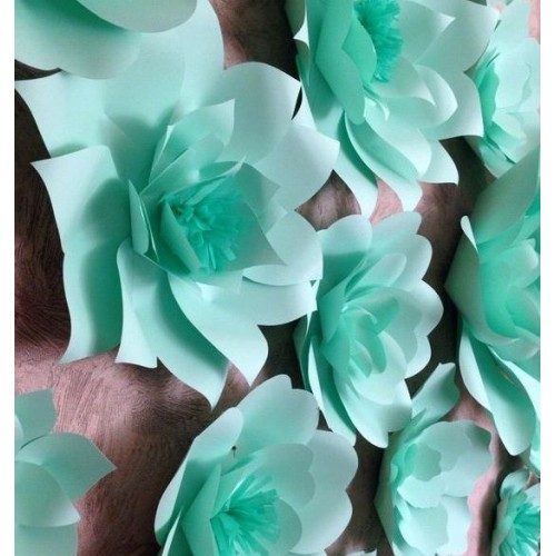 Бумажный цветок для оформления Тиффани