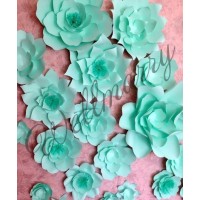 Бумажный цветок для оформления Тиффани