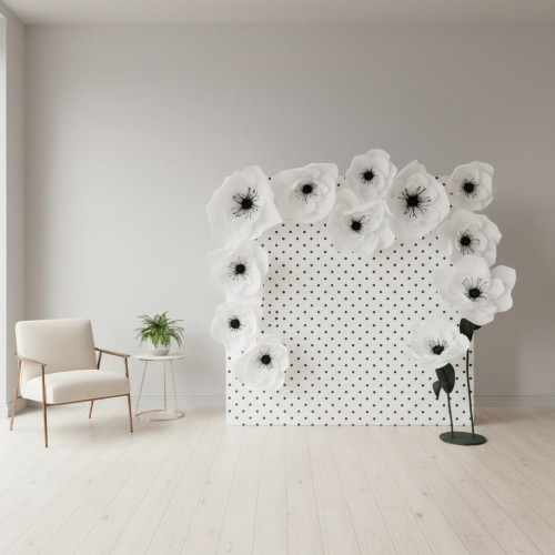 Баннер фотозона "Анемония - горошек" (аренда)