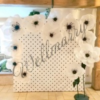 Баннер фотозона "Анемония - горошек" (аренда)