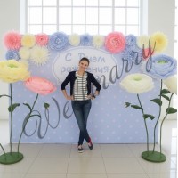 Ростовой цветок из бумаги "Ранункулюс розовый" Ростовой цветок из бумаги "Ранункулюс розовый"