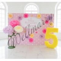 Стенд-фотозона "Горошек голубой" Стенд-фотозона "Горошек голубой" купить аренда