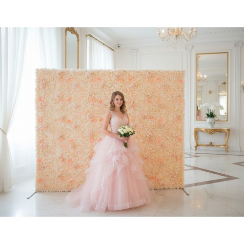 Цветочная стена "Персик" (аренда)