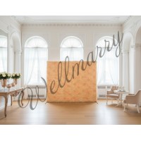 Цветочная стена "Персик" (аренда)