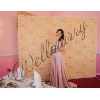 Цветочная стена "Персик" (аренда)