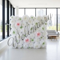 Бумажный цветок для оформления "Пион белый" купить