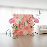 Стенд-фотозона из бумажных пионов аренда купить