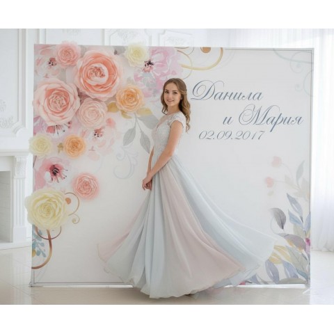 Фотозона "Цветочный рустик"