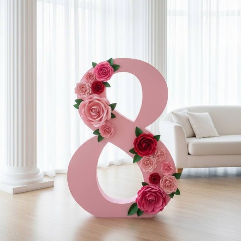 Аренда объемной большой цифры "8"