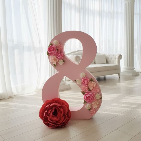 Объемная ростовая цифра "8" (размер и цвет по договоренности)