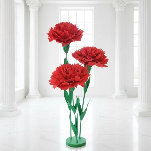 Ростовой цветок из фоамирана "Гвоздика" (цвет любой по договоренности)