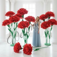 Ростовой цветок из фоамирана "Гвоздика" 