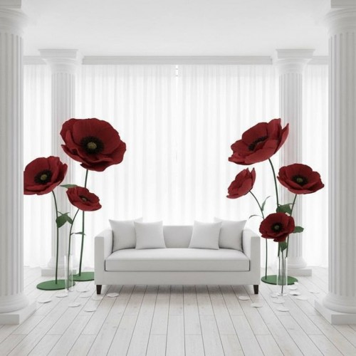 Ростовой цветок из фоамирана "Мак"  купить