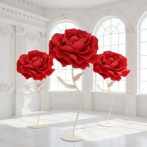 Ростовой цветок из фоамирана "Пион Диана" (цвет любой по договоренности)