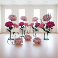 Ростовой цветок из фоамирана "Пион розовый"