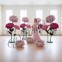 Ростовой цветок из фоамирана "Пион розовый"