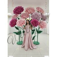 Ростовой цветок из фоамирана "Пион розовый"