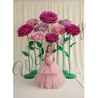 Ростовой цветок из фоамирана "Пион розовый"