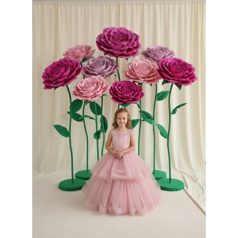 Ростовой цветок из фоамирана "Пион" (цвет любой по договоренности)