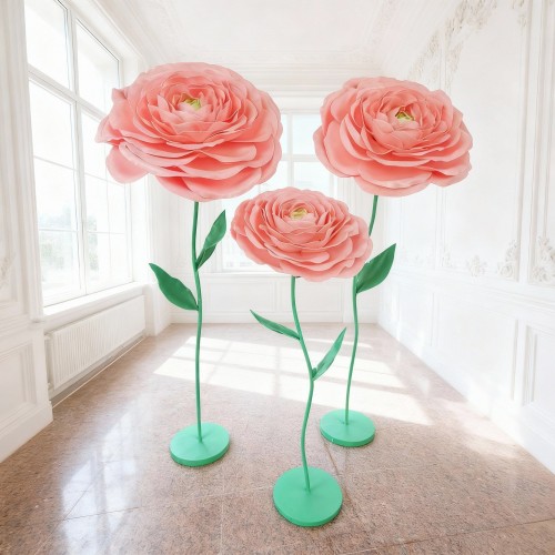 Ростовой цветок из изолона "Ранункулюс розовый"