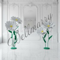 Ростовой цветок из фоамирана "Ромашка" (цвет любой по договоренности) Ростовой цветок из фоамирана "Ромашка" купить