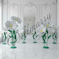 Ростовой цветок из фоамирана "Ромашка" (цвет любой по договоренности) Ростовой цветок из фоамирана "Ромашка" купить