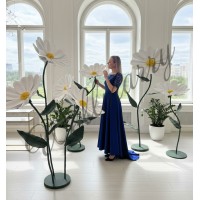 Ростовой цветок из фоамирана "Ромашка" (цвет любой по договоренности) Ростовой цветок из фоамирана "Ромашка" купить