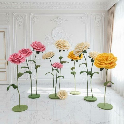 Ростовой цветок из фоамирана "Роза" (цвет любой по договоренности)