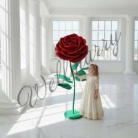 Ростовой цветок из фоамирана "Роза красная" Ростовой цветок из фоамирана "Роза красная" купить