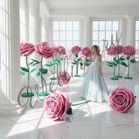 Ростовой цветок из фоамирана "Роза" (цвет любой по договоренности) Ростовой цветок из фоамирана "Роза" купить