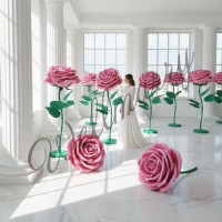 Ростовой цветок из фоамирана "Роза розовая" Ростовой цветок из фоамирана "Роза розовая" купить