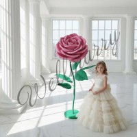 Ростовой цветок из фоамирана "Роза розовая" Ростовой цветок из фоамирана "Роза розовая" купить