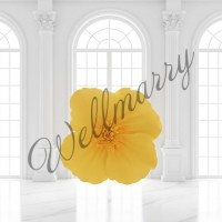 Цветок  из фоамирана "Тропики желтый" 