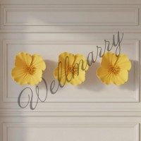 Цветок из фоамирана на стену "Тропики" желтый Цветок из фоамирана на стену "Тропики" желтый купить