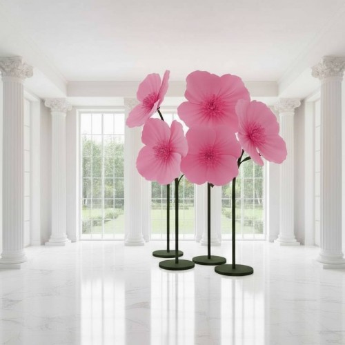 Цветок  из фоамирана "Тропики" розовый