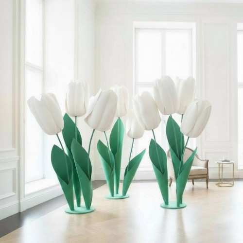 Ростовой цветок из фоамирана "Тюльпан белый" купить