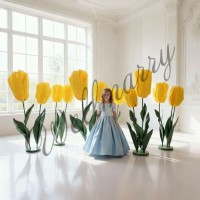 Ростовой цветок из фоамирана "Тюльпан желтый" Ростовой цветок из фоамирана "Тюльпан желтый" купить