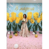 Ростовой цветок из фоамирана "Тюльпан желтый" Ростовой цветок из фоамирана "Тюльпан желтый" купить