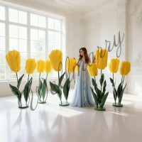 Ростовой цветок из фоамирана "Тюльпан" (цвет любой по договоренности) Ростовой цветок из фоамирана "Тюльпан" купить