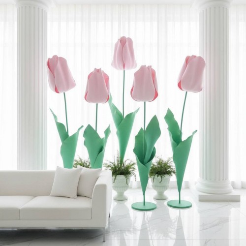 Ростовой цветок из фоамирана "Тюльпан розовый" купить