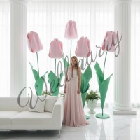 Ростовой цветок из фоамирана "Тюльпан" (цвет любой по договоренности) Ростовой цветок из фоамирана "Тюльпан" купить