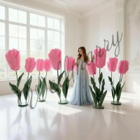 Ростовой цветок из фоамирана "Тюльпан розовый" Ростовой цветок из фоамирана "Тюльпан розовый" купить