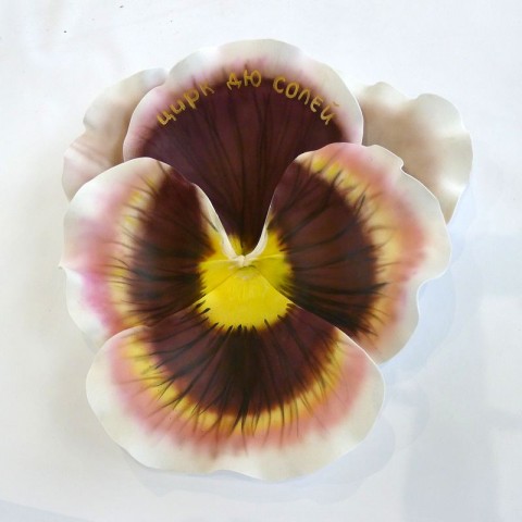 Цветок  из фоамирана "Виола Цирк дю солей"